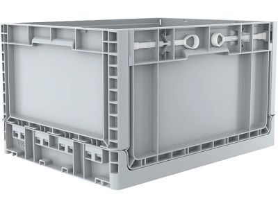 Ящик 400х300х230 сплошной, складной, код: 34391