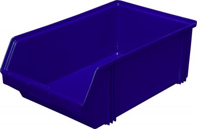 Ящик сплошной 500×310×183 мм, объем 28.37 л., арт.: 7965, синий, код: 05311