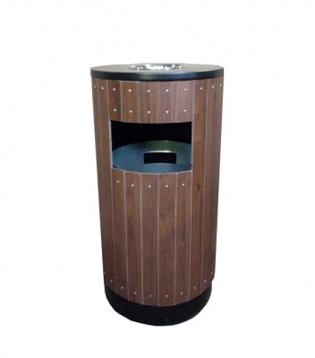 Урна-пепельница Wood Лайт, с пепельницей, 47 л