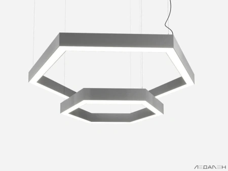 Купить шестиугольный светильник hexagon duo 5000k 78w с доставкой