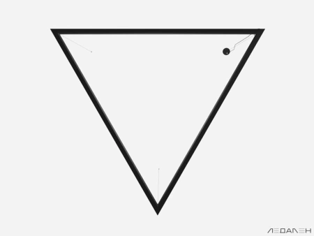 Купить треугольный светильник triangolo side 6000k 84w с доставкой