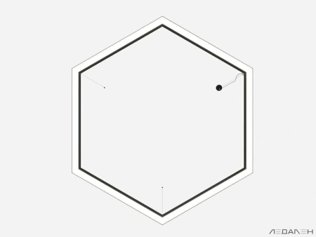 Купить шестиугольный светильник hexagon 5000k 72w с доставкой