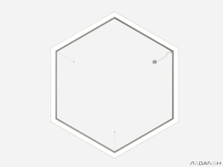 Купить шестиугольный светильник hexagon 5000k 72w с доставкой