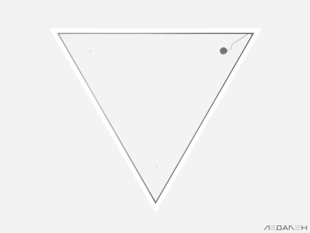 Купить треугольный светильник triangolo 6000k 84w с доставкой