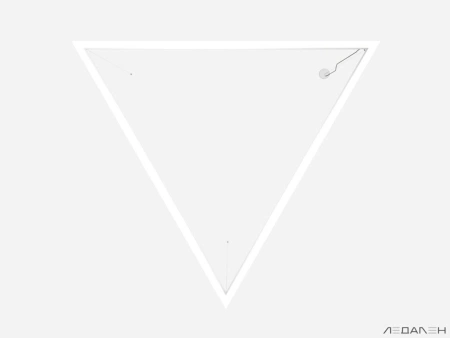 Купить треугольный светильник triangolo 6000k 84w с доставкой