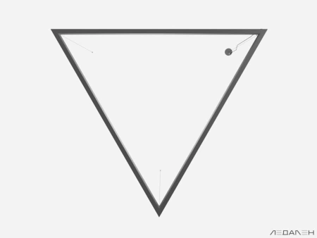 Купить треугольный светильник triangolo side 6000k 84w с доставкой