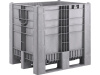 BoxPallet 1200х1000х1140 сплошной, на 3-х полозьях, арт. C-Box 1210 S (1140) серый, код: 23857