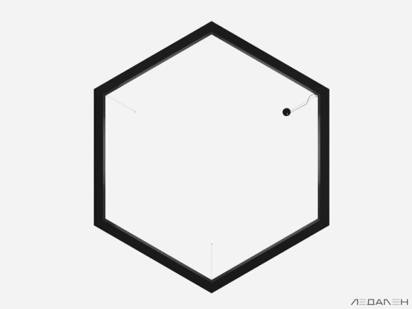 Заказать шестиугольный светильник hexagon side 6000k 72w артикул  с доставкой