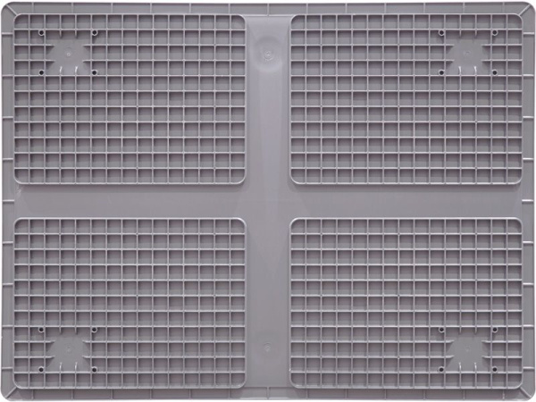 Ящик сплошной 800×600×170 мм, объем 81.6 л., арт.: SPK 8616, серый, код: 24291