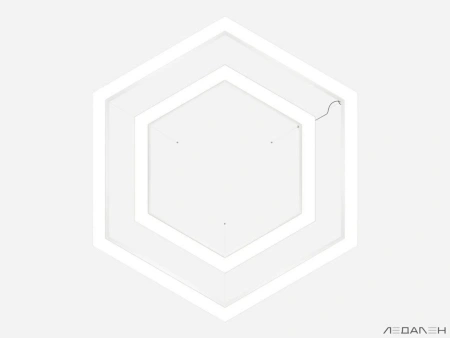 Купить шестиугольный светильник hexagon duo 5000k 78w с доставкой